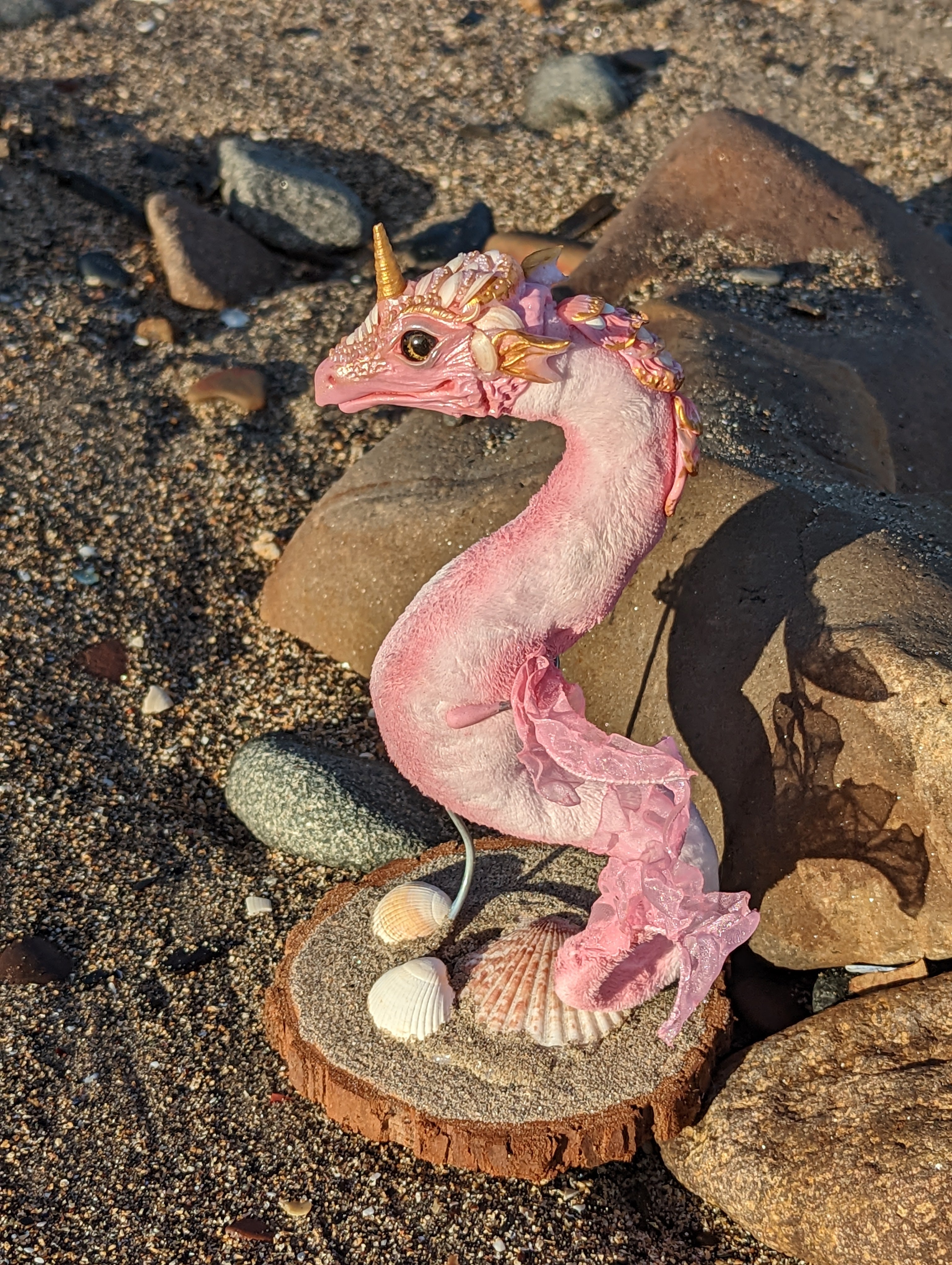 Ocean Rose the Pink Shell Dragon