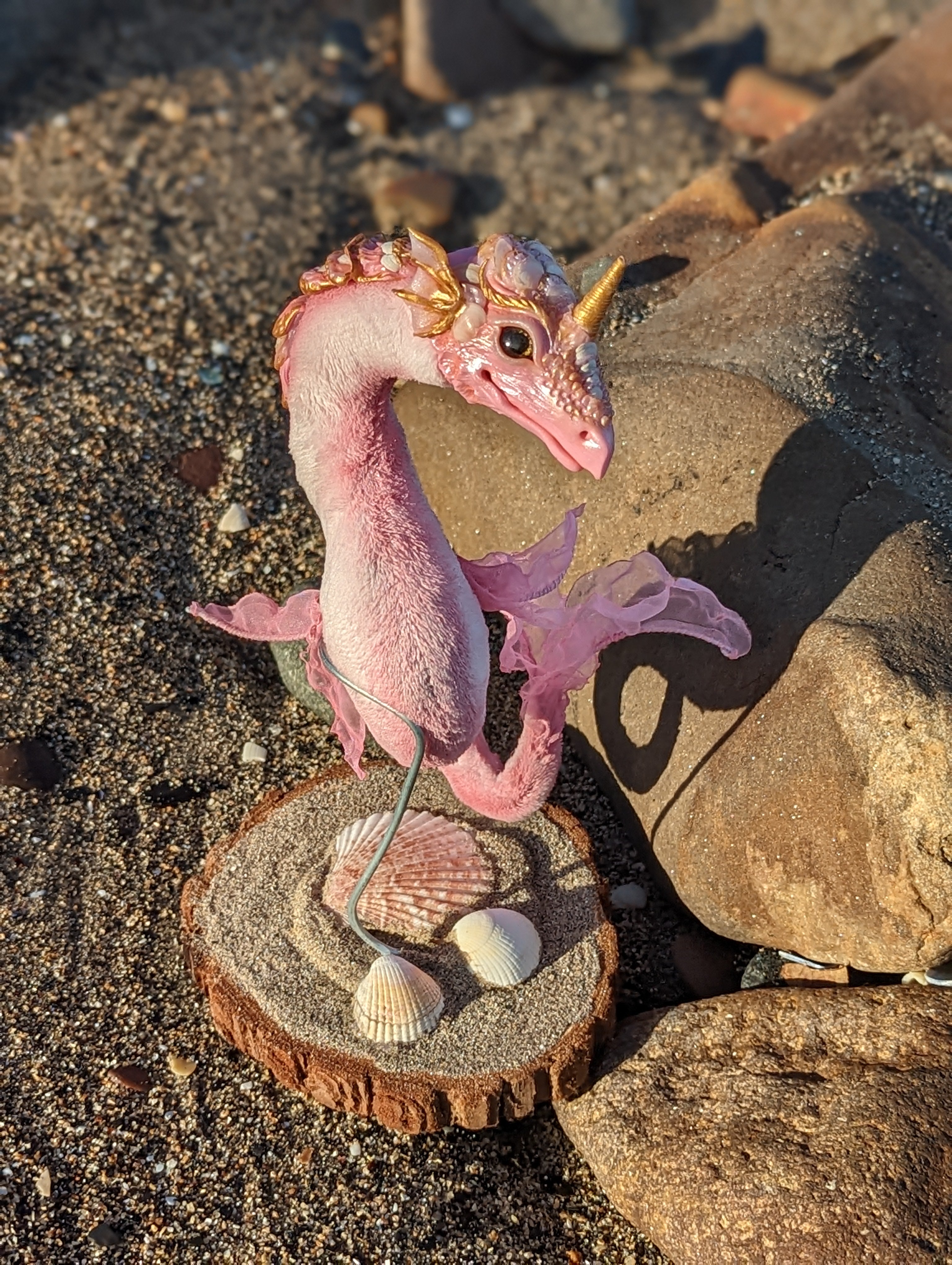 Ocean Rose the Pink Shell Dragon
