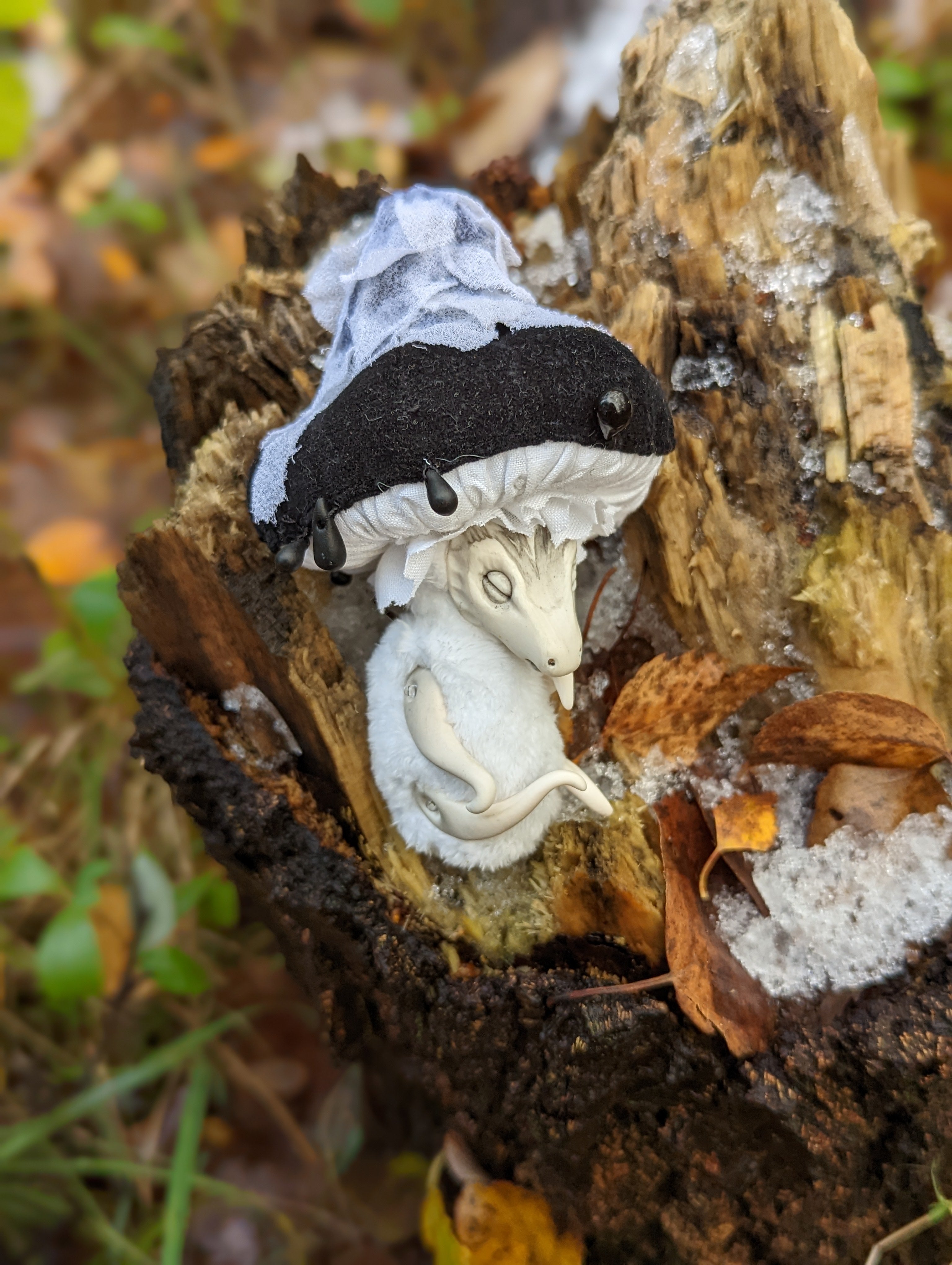 Inkycap Mushroom Dragon Hatchling