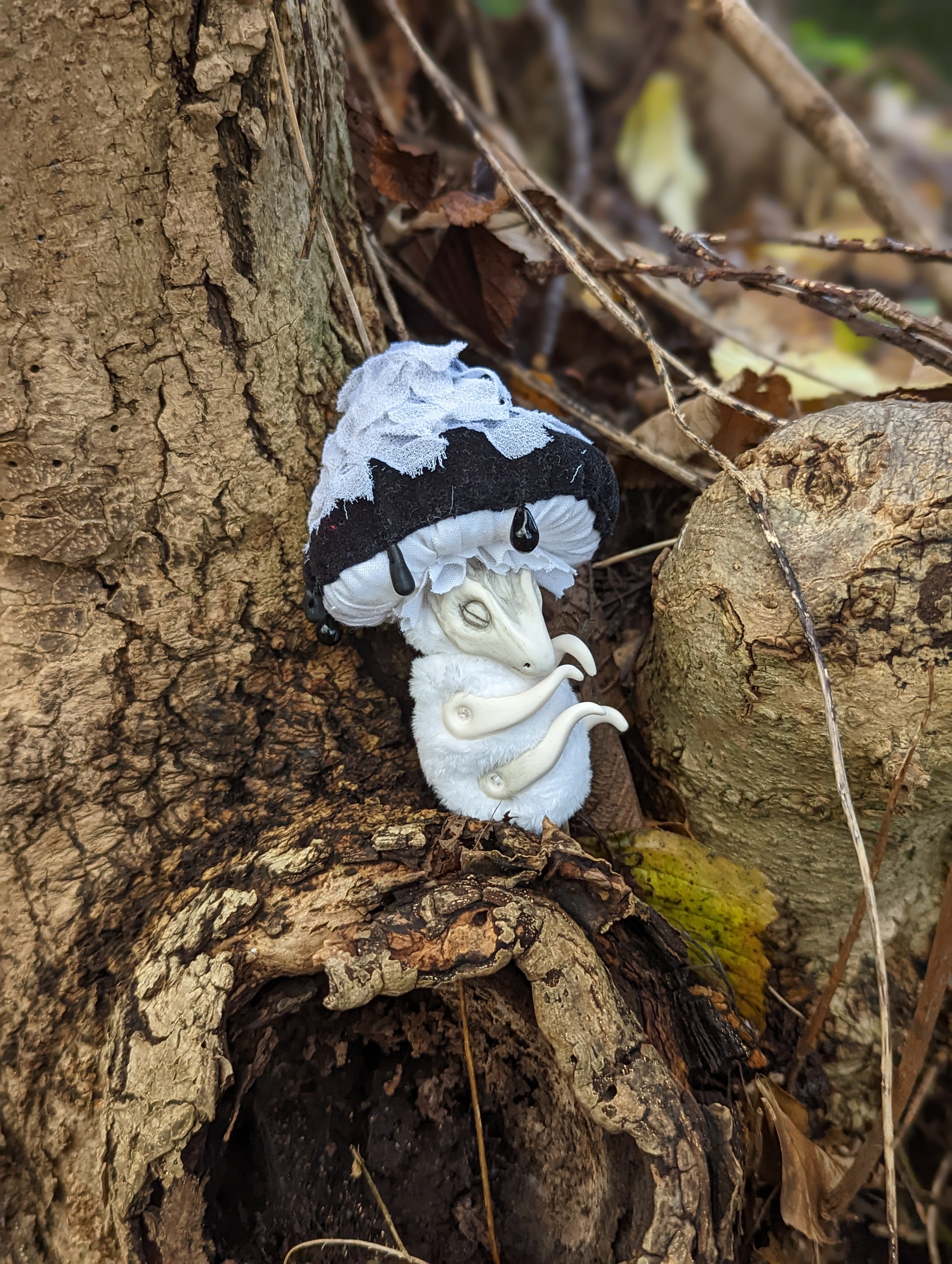 Inkycap Mushroom Dragon Hatchling