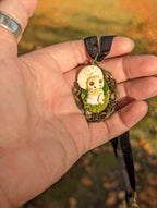 Puffball Mushroom Dragon Pendant