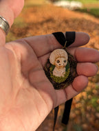 Puffball Mushroom Dragon Pendant