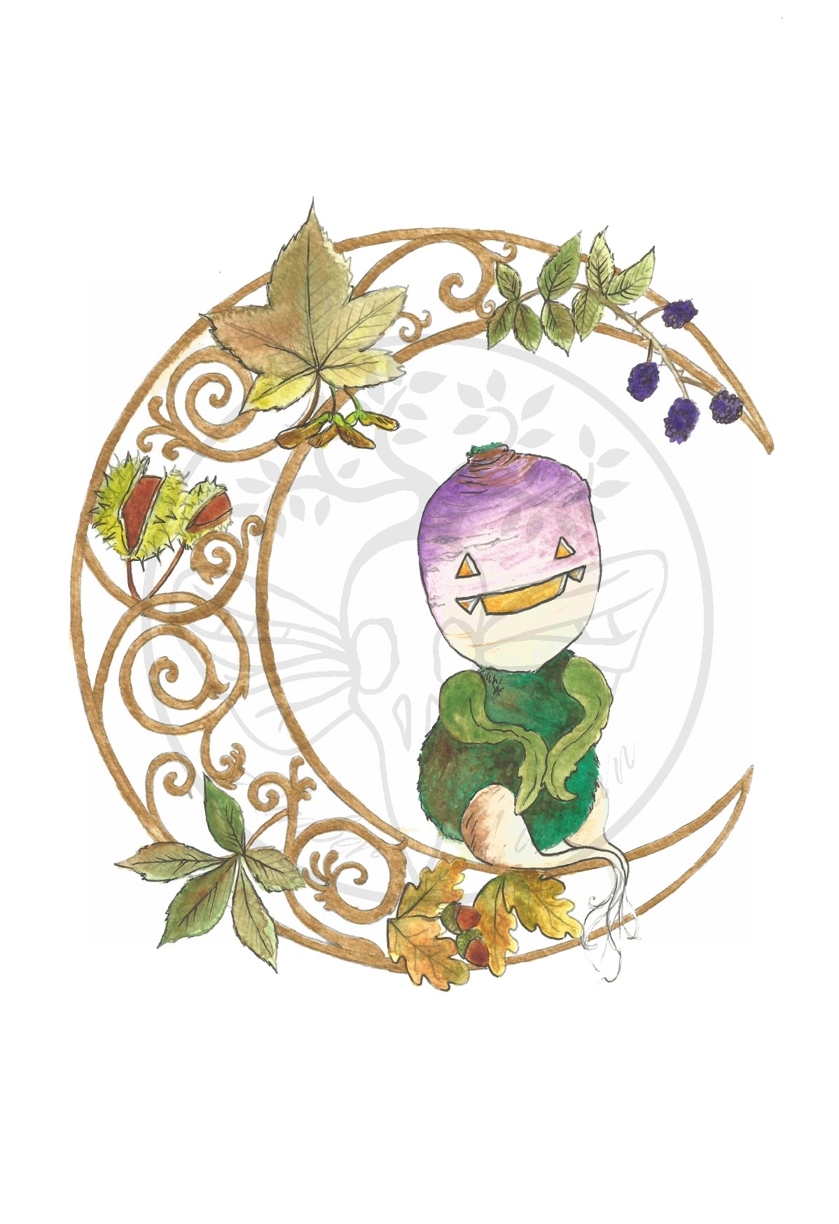 Under the Tumshie Moon Postcard Set